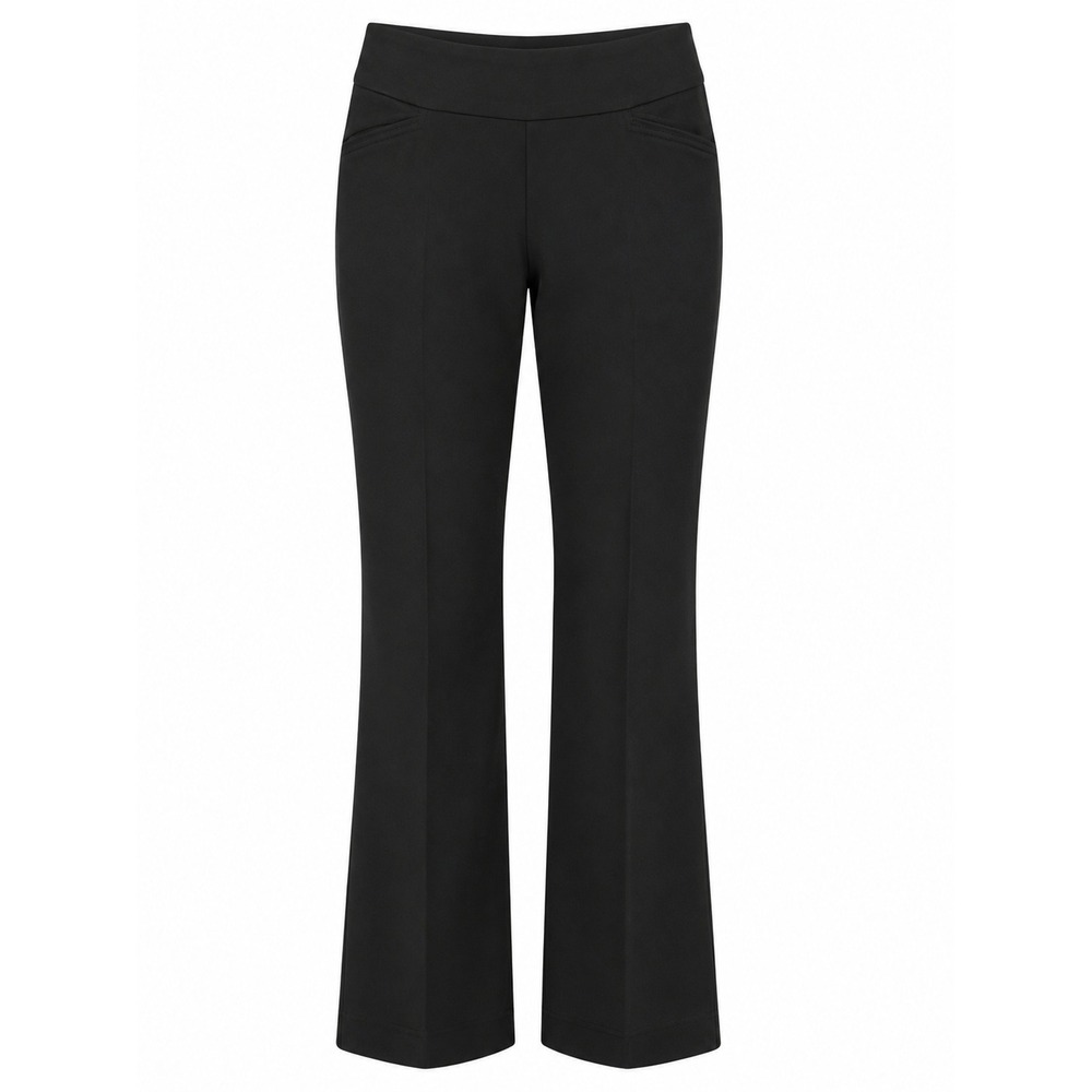 Croft & Barrow Effortless Stretch Pants Black‎ Bootcut Mid Rise 10 Petite NWT